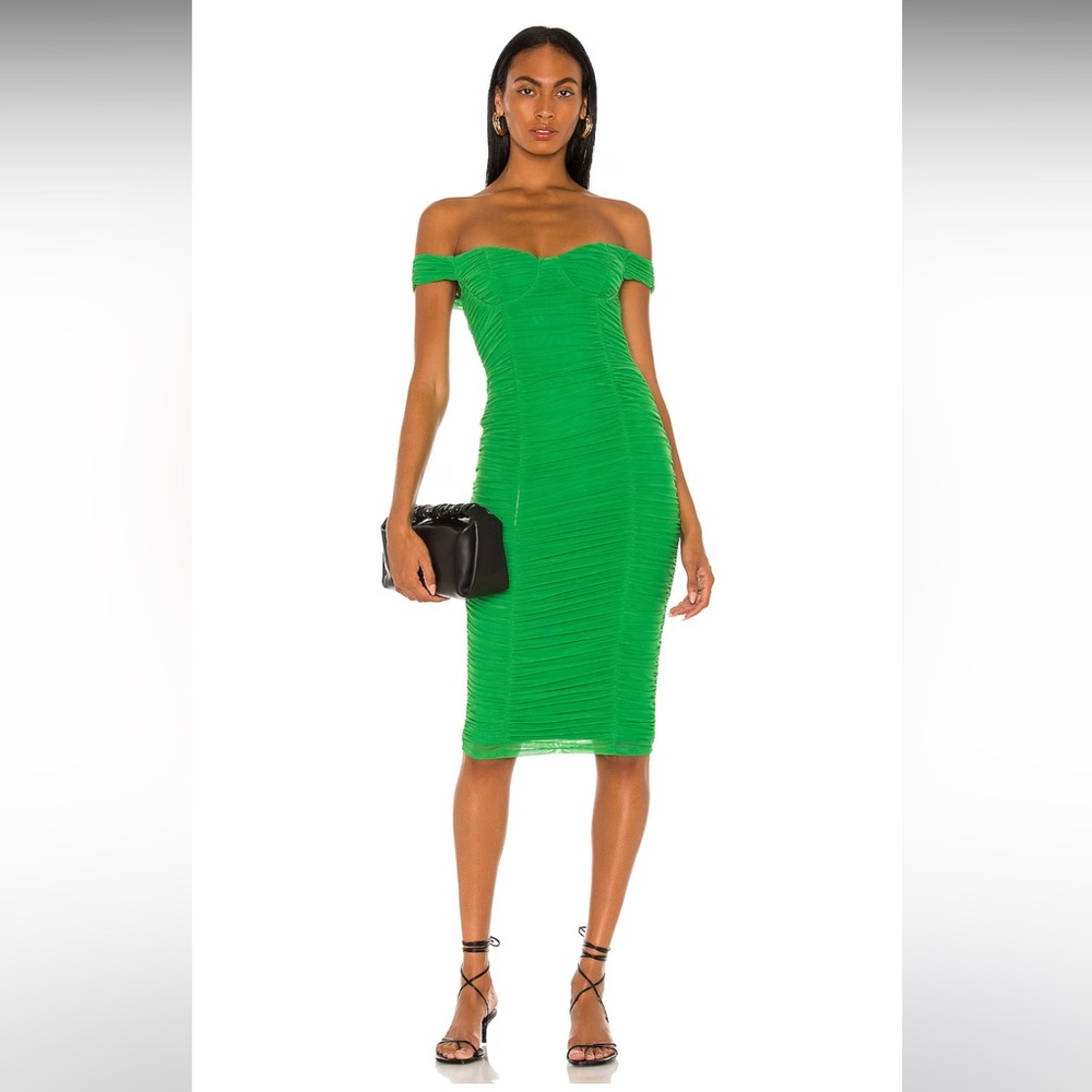 Majorelle Tabitha Midi Dress in Kelly Green Size XXS